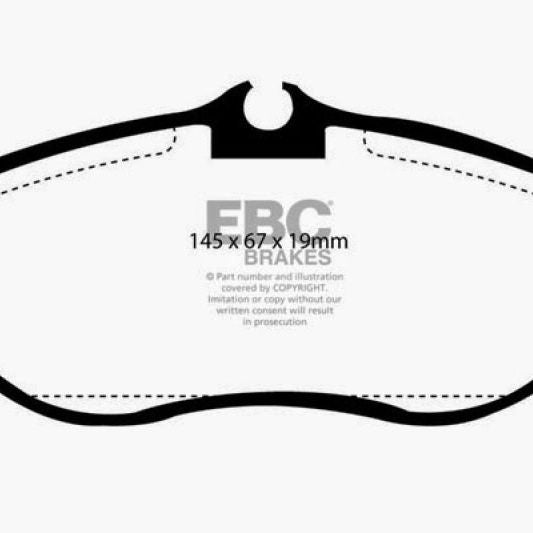 EBC DP61037 - EBCDP61037 - EBC 99-03 Land Rover Discovery (Series 2) 4.0 Greenstuff Front Brake Pads - Shipped in Europe - Tuningsupply.com