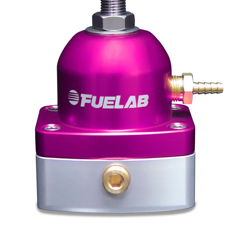 Fuelab 51502-4 - FLB51502-4 - Fuelab 515 EFI Adjustable FPR 25-90 PSI (2) -6AN In (1) -6AN Return - Purple - Shipped in Europe - Tuningsupply.com