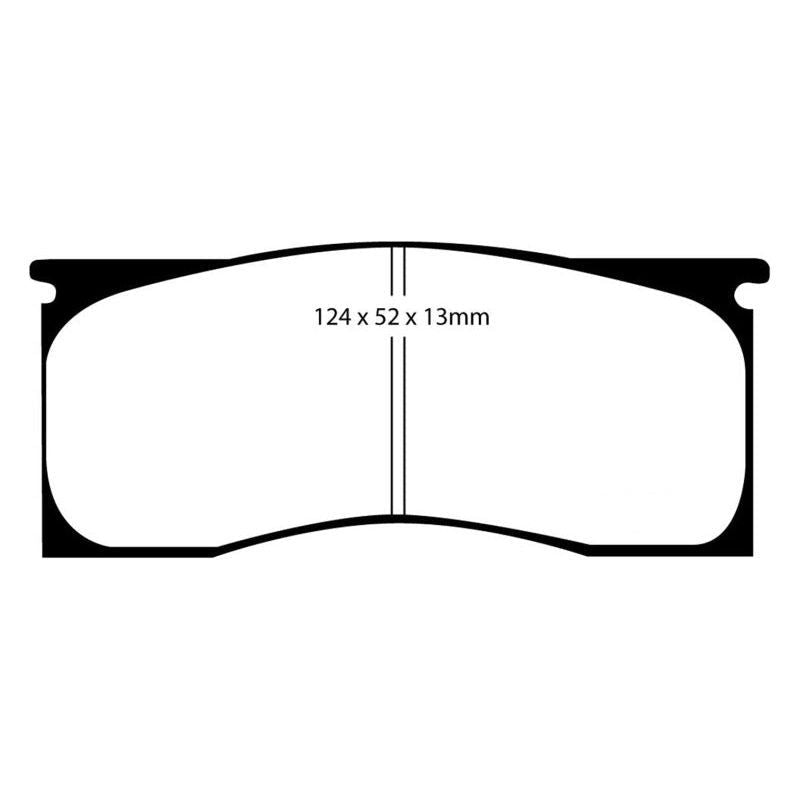 EBC DP31157C - EBCDP31157C - EBC 65-69 Dodge Dart 2.8 Redstuff Front Brake Pads - Shipped in Europe - Tuningsupply.com