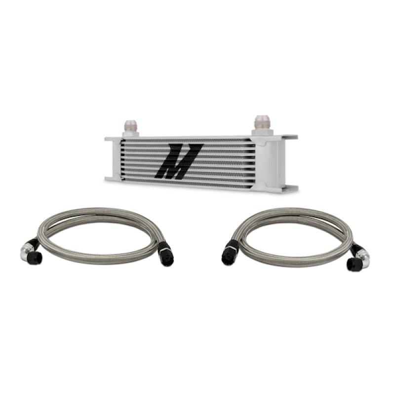 Mishimoto MMOC-U - MISMMOC-U - Mishimoto Universal 10 Row Oil Cooler Kit (Metal Braided Lines) - Shipped in Europe - Tuningsupply.com