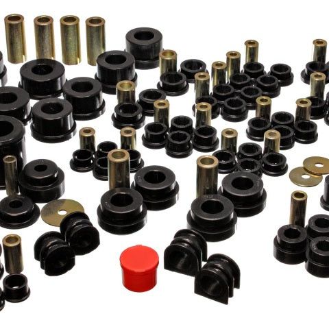 Energy Suspension 7.18108G - ENG7.18108G - Energy Suspension 02-09 Nissan 350Z / 03-07 Infiniti G35 Coupe Black Hyper-Flex Master Bushing Set - Shipped in Europe - Tuningsupply.com