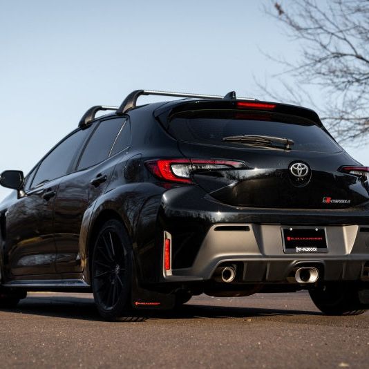 Rally Armor MF89-UR-BLK-WH - RALMF89-UR-BLK-WH - Rally Armor 23-25 Toyota GR Corolla Black UR Mud Flap w/White Logo - Shipped in Europe - Tuningsupply.com