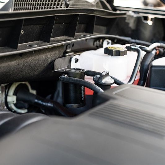 CORSA Performance CC0011 - CORCC0011 - Corsa 2019-2025 Silverado/Sierra & 2021-2025 Tahoe/Suburban/Yukon/Denali Aluminum Oil Catch Can - Shipped in Europe - Tuningsupply.com