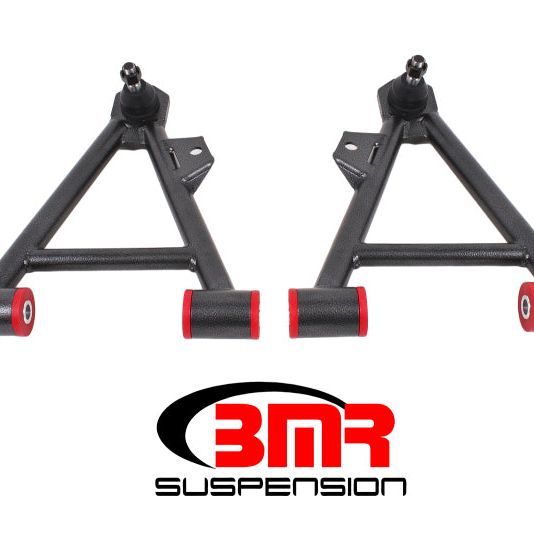 BMR Suspension AA041H - BMRAA041H - BMR 94-04 Mustang Lower Non-Adj. A-Arms (Coilover Only) w/ STD. Ball Joint (Poly) - Black Hammertone - Shipped in Europe - Tuningsupply.com