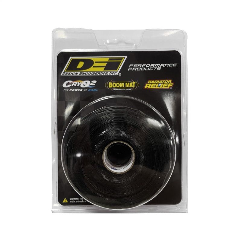 DEI 10476 - DEI10476 - DEI Fire Tape 1in x 36ft Roll - Self Vulcanizing Tape - Black - Shipped in Europe - Tuningsupply.com