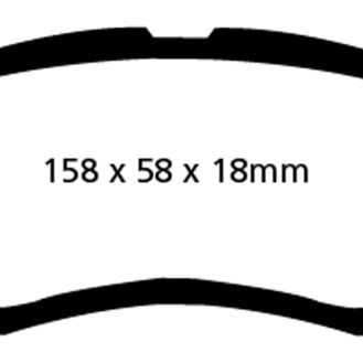 EBC DP31753C - EBCDP31753C - EBC 09-14 Acura TL 3.5 Redstuff Front Brake Pads - Shipped in Europe - Tuningsupply.com