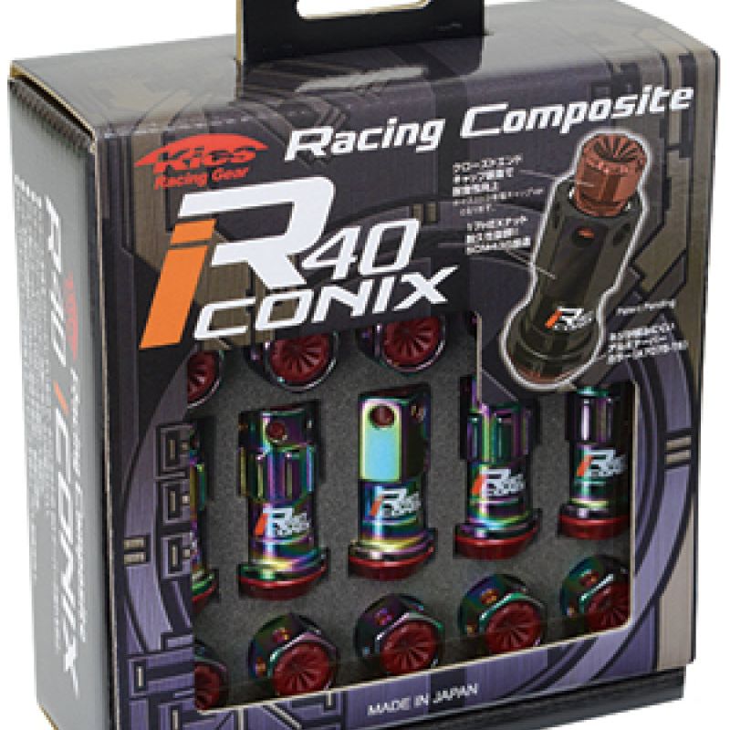 Project Kics WRIF13NK - PJKWRIF13NK - Project Kics 16+4 Locks Neocro R40 Iconix W/ Plastic Cap (Black) - 12X1.25 - Shipped in Europe - Tuningsupply.com