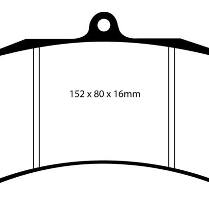 EBC DP4032R - EBCDP4032R - EBC Brakes Yellowstuff Performance Brake Pads - Shipped in Europe - Tuningsupply.com