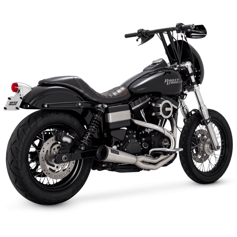 Vance and Hines 27325 - VAH27325 - Vance & Hines HD Dyna 91-17 Upsweep SS 2-1 PCX Full System Exhaust - Shipped in Europe - Tuningsupply.com