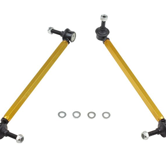 Whiteline KLC151 - WHLKLC151 - Whiteline 06/05+ Ford Focus LS / 05/09+ Mazda 3 BK Front Swaybar Link Kit H/Duty Adj Steel Ball - Shipped in Europe - Tuningsupply.com