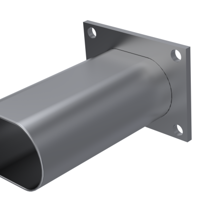 QTP 10338 - QTP10338 - QTP 3in Weld-On QTEC Low Profile Conncetion Oval Tube Kit - Shipped in Europe - Tuningsupply.com