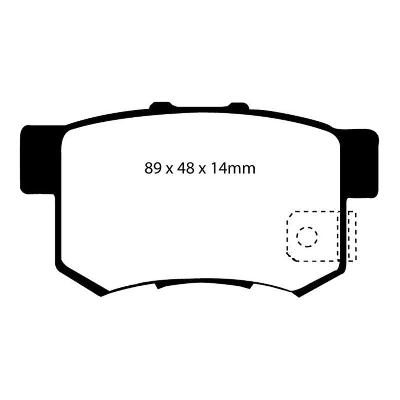 EBC DP31193C - EBCDP31193C - EBC 97 Acura CL 2.2 Redstuff Rear Brake Pads - Shipped in Europe - Tuningsupply.com