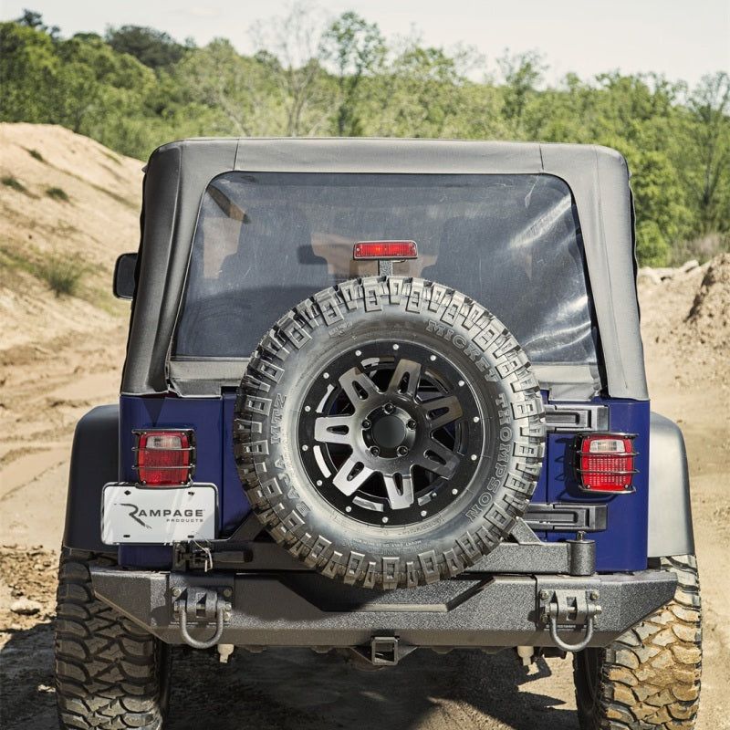 Rampage 99635 - RAM99635 - Rampage 04-06 Jeep Wrangler(TJ) Unlimited OEM Replacement Soft Upper Doors - Black Denim - Shipped in Europe - Tuningsupply.com