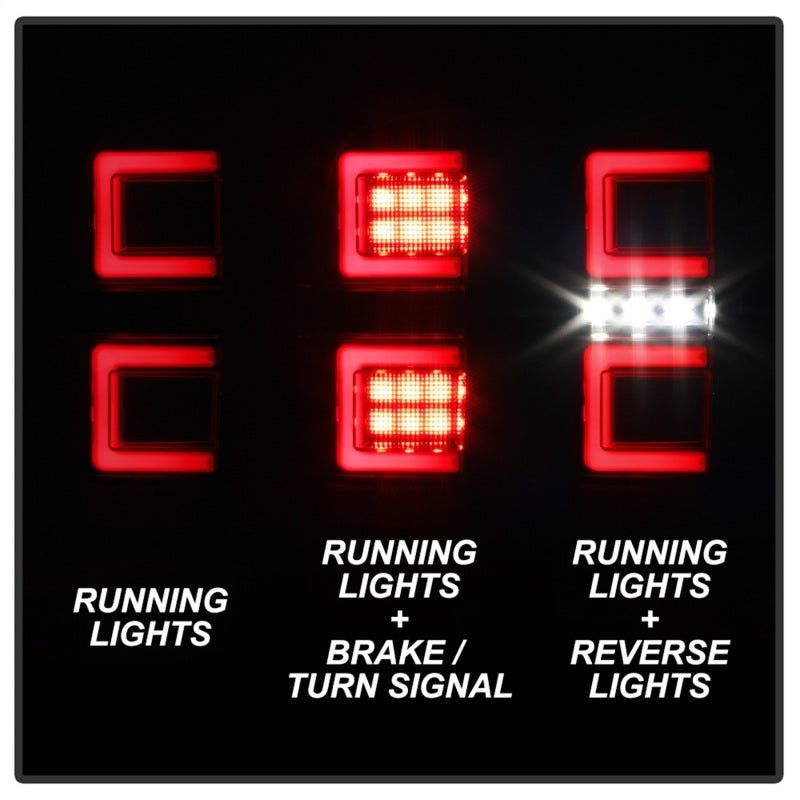 SPYDER 5085740 - SPY5085740 - Spyder 16-17 Toyota Tacoma LED Tail Lights - Black Smoke (ALT-YD-TT16-LED-BSM) - Shipped in Europe - Tuningsupply.com