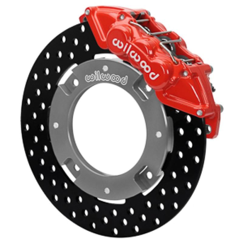Wilwood 140-16628-DR - WIL140-16628-DR - Wilwood 17-21 Can-Am X3RS Red 6-Piston Front Kit 11.25in - Drilled Rotors - Shipped in Europe - Tuningsupply.com