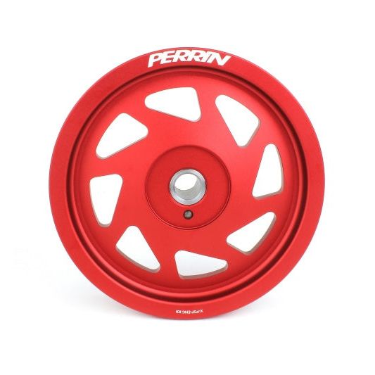 Perrin Performance PSP-ENG-106RD - PERPSP-ENG-106RD - PERRIN 22-25 Subaru WRX/BRZ & Toyota GR86 / 20-25 FXT/OBXT Lightweight Crank Pulley - Red - Shipped in Europe - Tuningsupply.com