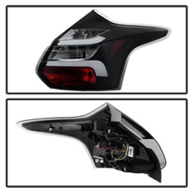 SPYDER 5085139 - SPY5085139 - Spyder 12-14 Ford Focus 5DR LED Tail Lights - Black (ALT-YD-FF12-LED-BK) - Shipped in Europe - Tuningsupply.com