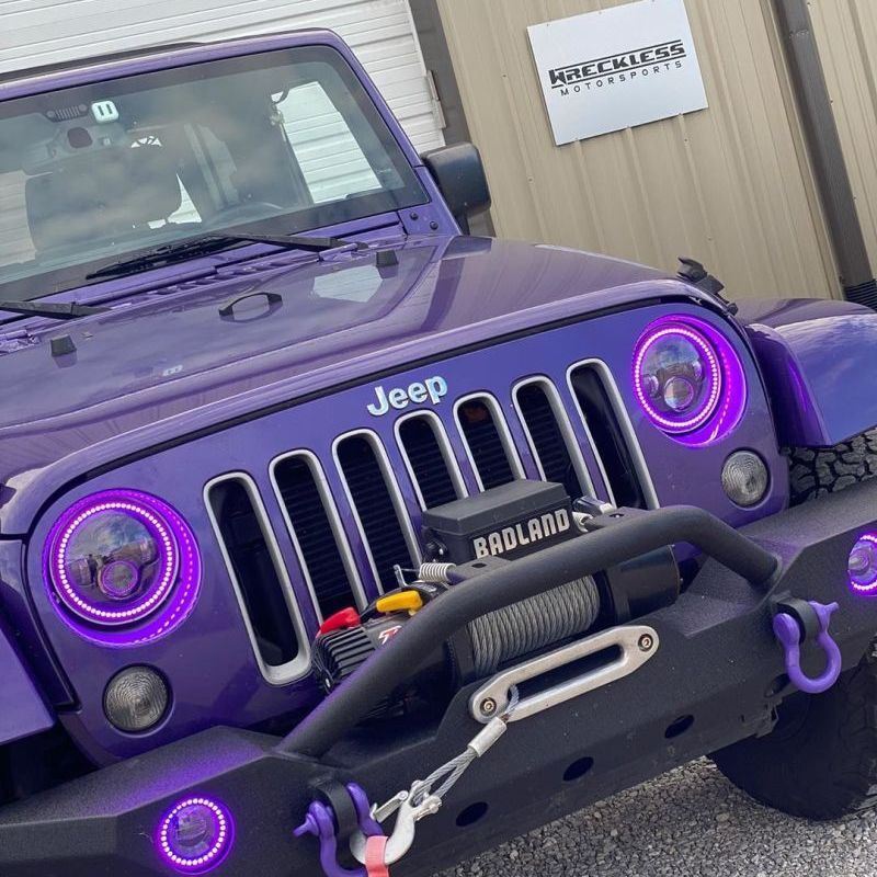 ORACLE Lighting 5769-335 - ORL5769-335 - Oracle 7in High Powered LED Headlights - Black Bezel - ColorSHIFT - BC1 - Shipped in Europe - Tuningsupply.com