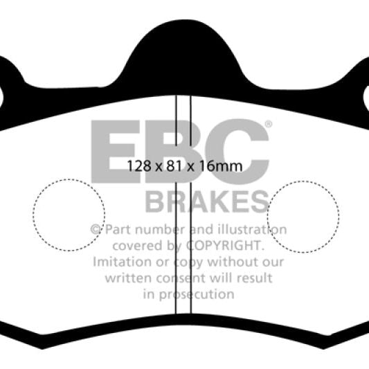 EBC DP5036NDX - EBCDP5036NDX - EBC 11+ Mclaren MP4-12C 3.8 Twin Turbo Bluestuff Rear Brake Pads - Shipped in Europe - Tuningsupply.com