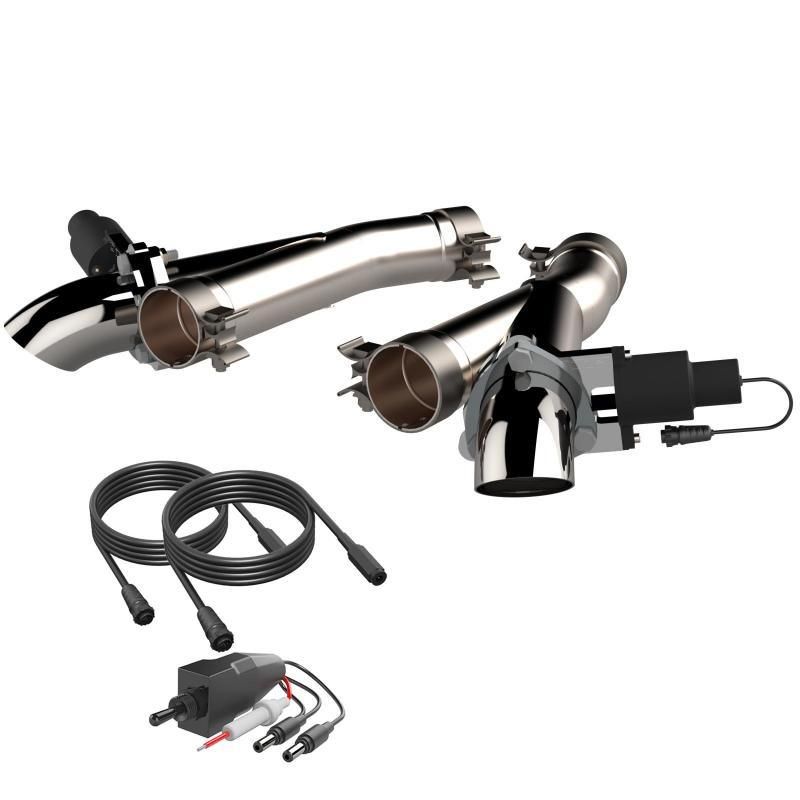 QTP 527112 - QTP527112 - 2012-2022 Jeep Grand Cherokee SRT Trackhawk Dodge Durango SRT QTP Aggressor Cutout Pipes - Shipped in Europe - Tuningsupply.com