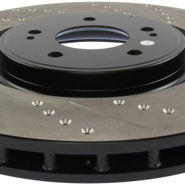 Stoptech 127.46076L - STO127.46076L - StopTech Slotted & Drilled Sport Brake Rotor - Shipped in Europe - Tuningsupply.com
