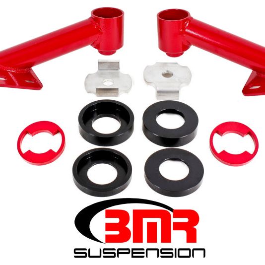 BMR Suspension CB005R - BMRCB005R - BMR 15-17 S550 Mustang Cradle Bushing Lockout Kit - Red - Shipped in Europe - Tuningsupply.com