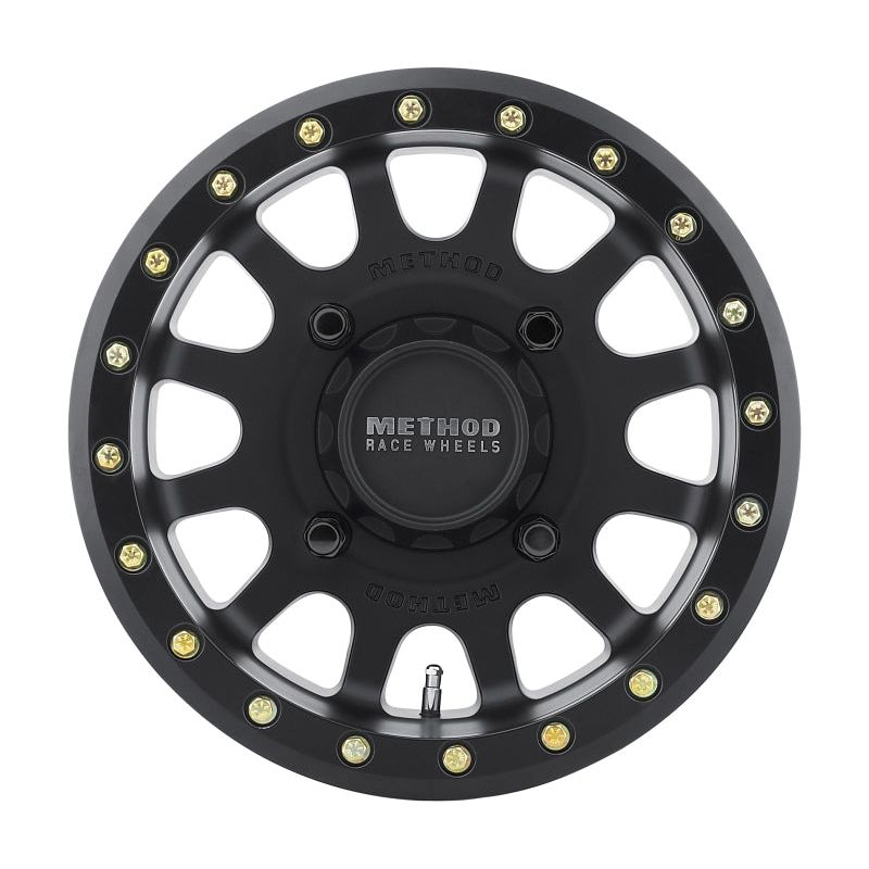 Method Wheels MR40156046551B - MRWMR40156046551B - Method MR401 UTV Beadlock 15x6 / 5+1/53mm Offset / 4x156 / 132mm CB Matte Black Wheel - Shipped in Europe - Tuningsupply.com