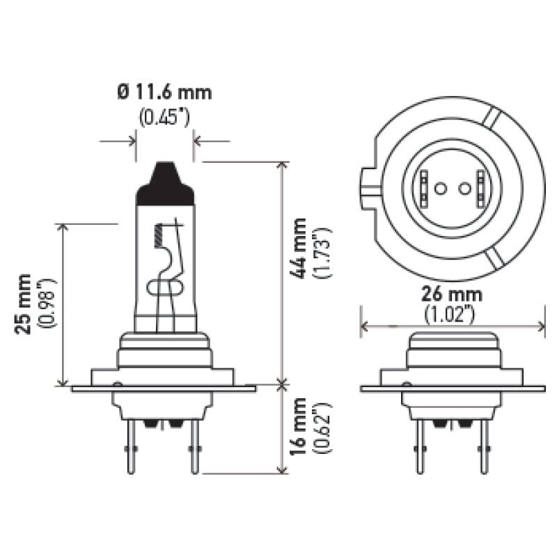 Hella LAH7 - HELLAH7 - Hella Halogen H7 Bulb - Shipped in Europe - Tuningsupply.com