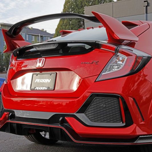 Perrin Performance PHP-BDY-251RD - PERPHP-BDY-251RD - PERRIN 17-21 Honda Civic Si/Type R/Touring/Hatchback Tow Hook Kit Rear - Red - Shipped in Europe - Tuningsupply.com