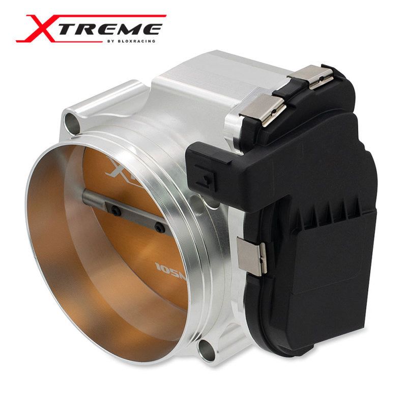 BLOX Racing BXIM-00255-SI - BLOBXIM-00255-SI - BLOX Racing 2015+ Dodge Hellcat / Jeep Trackhawk 6.2L 105mm Electronic Billet Throttle Body - Silver - Shipped in Europe - Tuningsupply.com