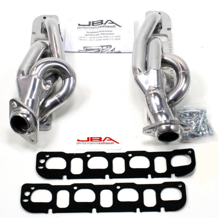 JBA 1961S-2JS - JBA1961S-2JS - JBA 09-19 RAM 5.7L HEMI 1-5/8in Primary Silver Ctd Cat4Ward Header - Shipped in Europe - Tuningsupply.com