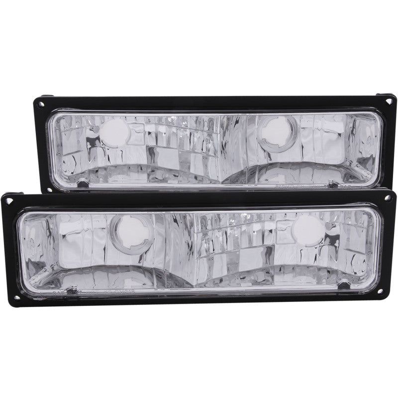 ANZO 511033 - ANZ511033 - ANZO 1988-1998 Chevrolet C1500 Euro Parking Lights Black - Shipped in Europe - Tuningsupply.com