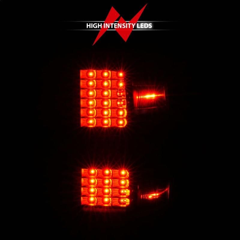 ANZO 311423 - ANZ311423 - ANZO 15-19 Chevy Silverado 2500HD/3500HD (Factory Halogen Only) LED Tail Lights Black w/Clear Lens - Shipped in Europe - Tuningsupply.com