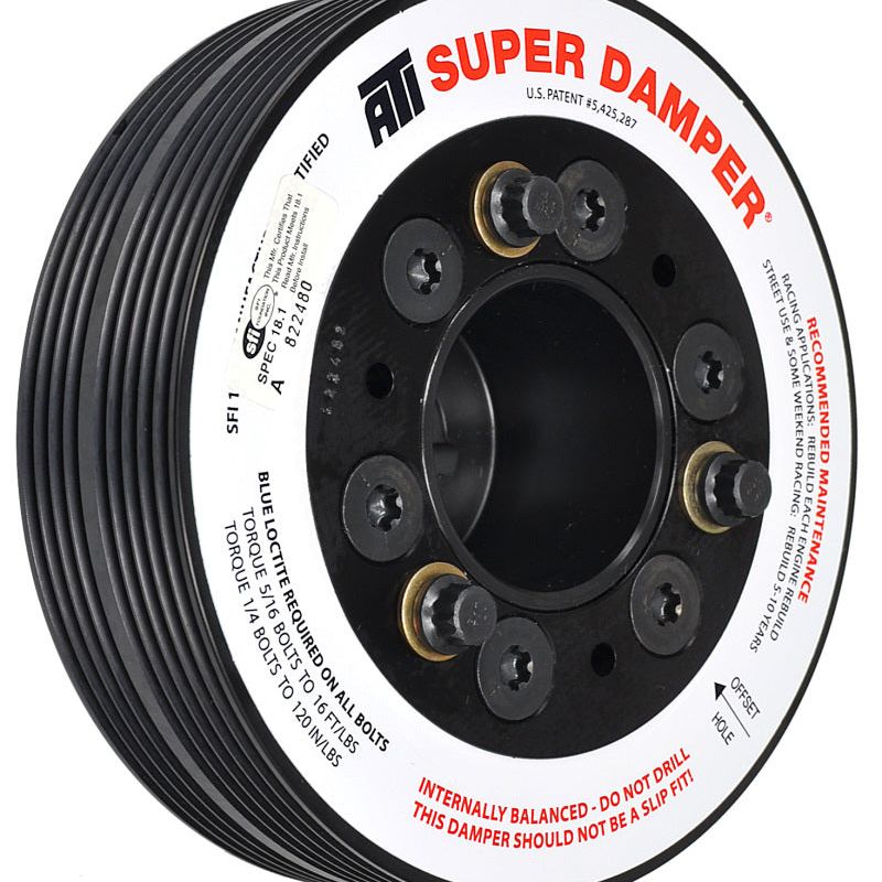 ATI ATI917991 - APPATI917991 - ATI Damper - 5.50in - Alum - 4 & 5 Grv - Subaru WRX EJ20 22 25 Engine 1Pc - Shipped in Europe - Tuningsupply.com