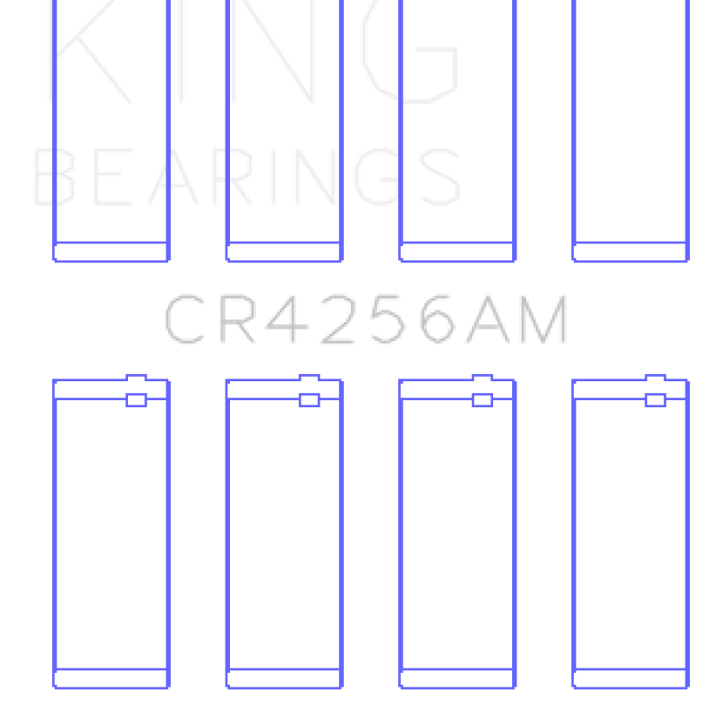 King Engine Bearings GCR4256AM0.25 - KINGCR4256AM0.25 - King Chrysler 148/148 Turbo DOHC 16V/Jeep 148 DOHC 16V Rod Bearing Set - Size +0.25mm - Shipped in Europe - Tuningsupply.com