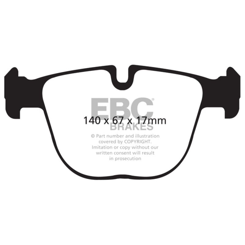 EBC DP32008C - EBCDP32008C - EBC 10+ BMW X5M 4.4 Twin Turbo Redstuff Rear Brake Pads - Shipped in Europe - Tuningsupply.com
