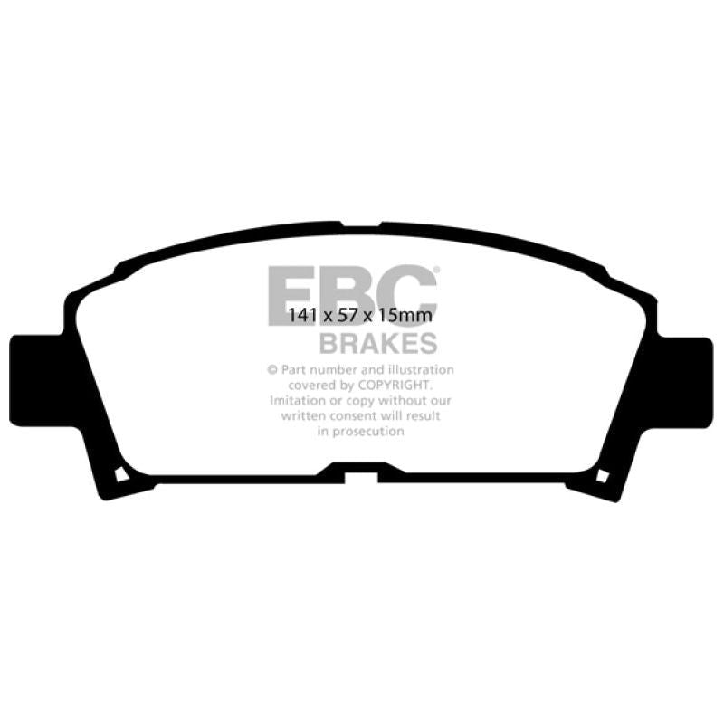 EBC DP4995R - EBCDP4995R - EBC 93-95 Toyota MR2 2.0 Turbo Yellowstuff Front Brake Pads - Shipped in Europe - Tuningsupply.com