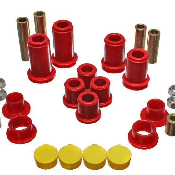 Energy Suspension 3.3190R - ENG3.3190R - Energy Suspension 99-07 General Motors (Various) Red Front End Control Arm Bushing Set - Shipped in Europe - Tuningsupply.com