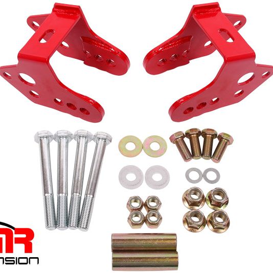 BMR Suspension CAB740R - BMRCAB740R - BMR 79-04 Ford Mustang Control Arm Relocation Bracket - Red - Shipped in Europe - Tuningsupply.com