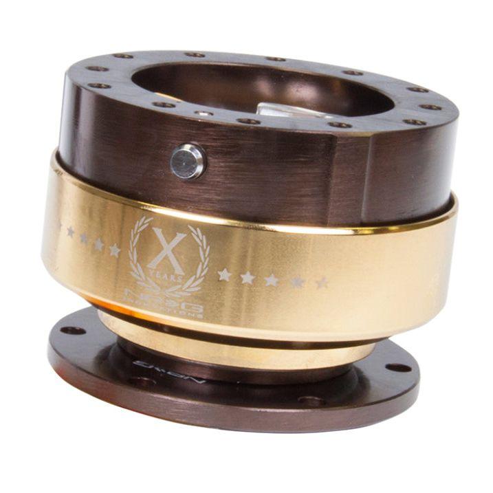 NRG SRK-200BR-CG - NRGSRK-200BR-CG - NRG Quick Release Gen 2.0 - Bronze Body / Chrome Gold Ring - Shipped in Europe - Tuningsupply.com
