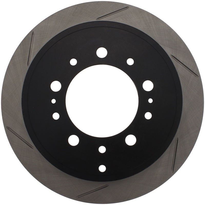 Stoptech 126.44157SR - STO126.44157SR - StopTech Power Slot 08-09 Lexus LX450/470/570 / 07-09 Toyota Tundra Slotted Right Rear Rotor - Shipped in Europe - Tuningsupply.com
