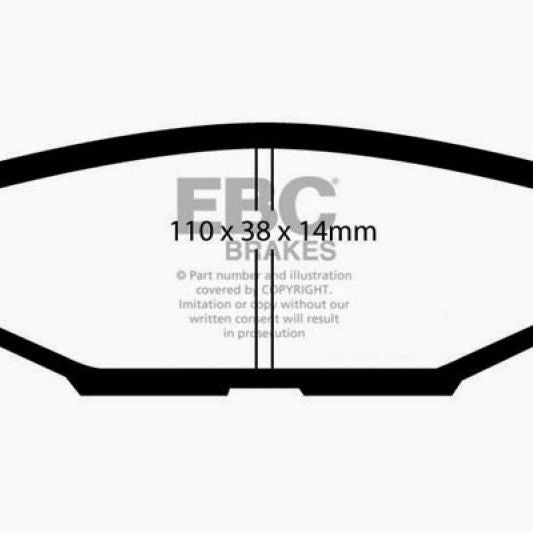 EBC DP51584NDX - EBCDP51584NDX - EBC 08-10 Subaru Impreza 2.5 Bluestuff Rear Brake Pads - Shipped in Europe - Tuningsupply.com