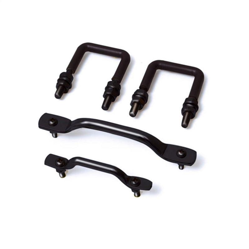 Rugged Ridge 11211.01 - RUG11211.01 - Rugged Ridge Windshield Tie Down Kit Black 55-95 Jeep CJ / Jeep Wrangler - Shipped in Europe - Tuningsupply.com