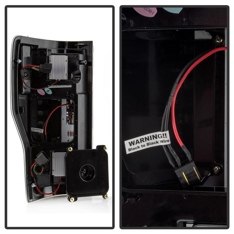 SPYDER 5085580 - SPY5085580 - Spyder 17-18 Ford F-250 Super Duty (Excl LED Models) LED Tail Lights - Black (ALT-YD-FS17-LED-BK) - Shipped in Europe - Tuningsupply.com