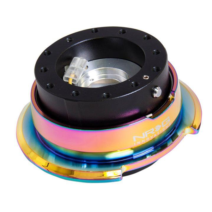 NRG SRK-280BK-MC - NRGSRK-280BK-MC - NRG Quick Release Gen 2.8 - Black Body / Neochrome Ring - Shipped in Europe - Tuningsupply.com