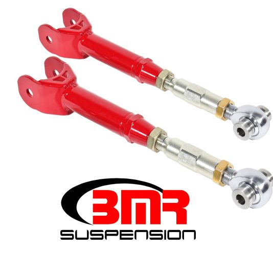 BMR Suspension TCA061R - BMRTCA061R - BMR 16-17 6th Gen Camaro Lower Trailing Arms w/ On-Car Adj. Rod Ends - Red - Shipped in Europe - Tuningsupply.com