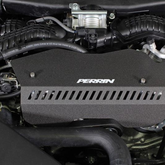 Perrin Performance PSP-ENG-153BK - PERPSP-ENG-153BK - PERRIN 22-25 Subaru WRX Pulley Cover - Black (TALL - For Use w/o PERRIN AOS) - Shipped in Europe - Tuningsupply.com