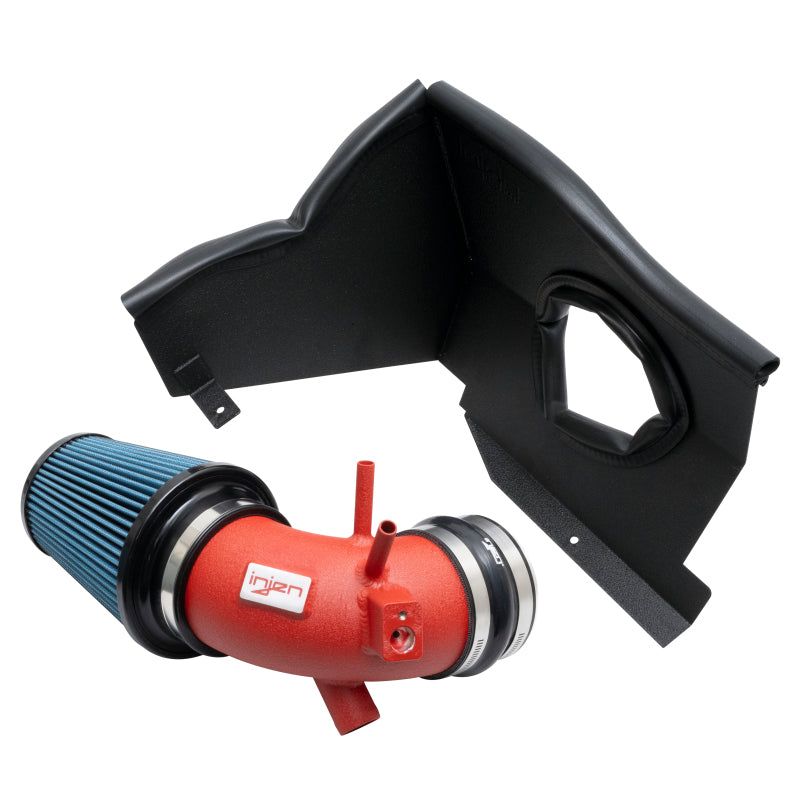 Injen SP1352WR - INJSP1352WR - Injen 22-23 Kia Stinger 2.5L Turbo L4 Wrinkle Red Short Ram Tuned Intake System - Shipped in Europe - Tuningsupply.com