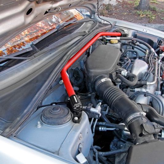 Perrin Performance PSP-SUS-052RD - PERPSP-SUS-052RD - PERRIN 02-07 Subaru WRX/STi/Impreza / 04-08 Forester Front Strut Brace - Red - Shipped in Europe - Tuningsupply.com