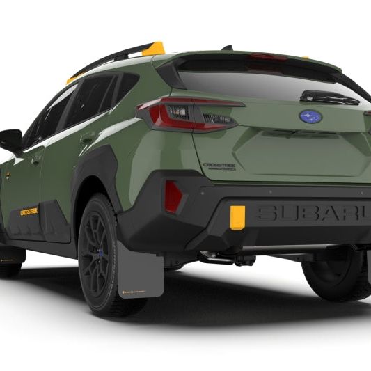 Rally Armor MF116-UR-BLK-WOR - RALMF116-UR-BLK-WOR - Rally Armor 24-25 Subaru Crosstrek (Wilderness Only) Black UR Mudflap W/Wild-Orange Logo No Drill Re - Shipped in Europe - Tuningsupply.com